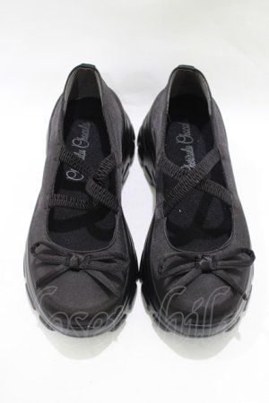 画像: Cherirulu Chocola / バレエシューズ S ブラック H-25-12-13-1075-GO-SH-NS-ZH