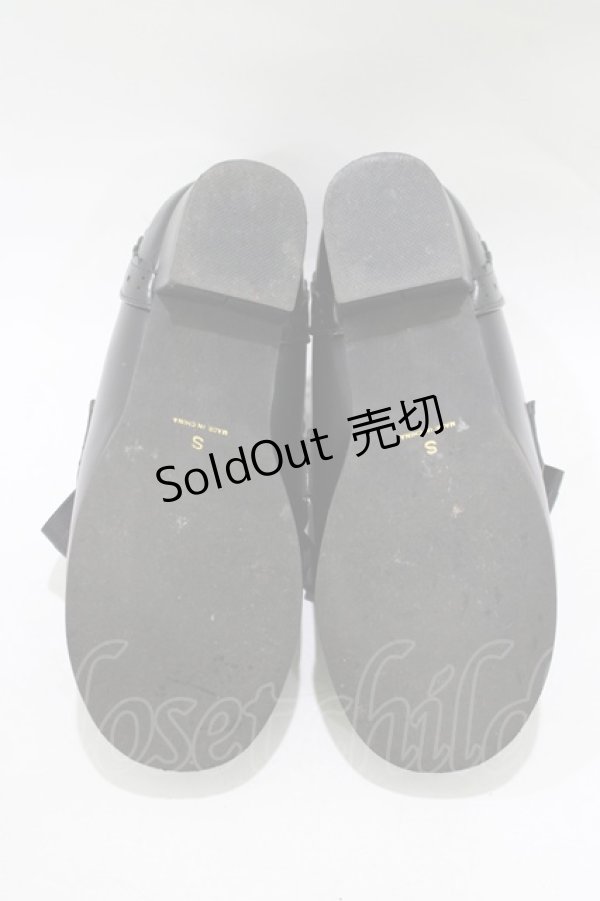 画像4: Amavel / 喫茶アマベルのショコラトリーローヒールローファーパンプス S/22.5-23cm ブラック H-25-12-13-1077-CA-SH-NS-ZH (4)