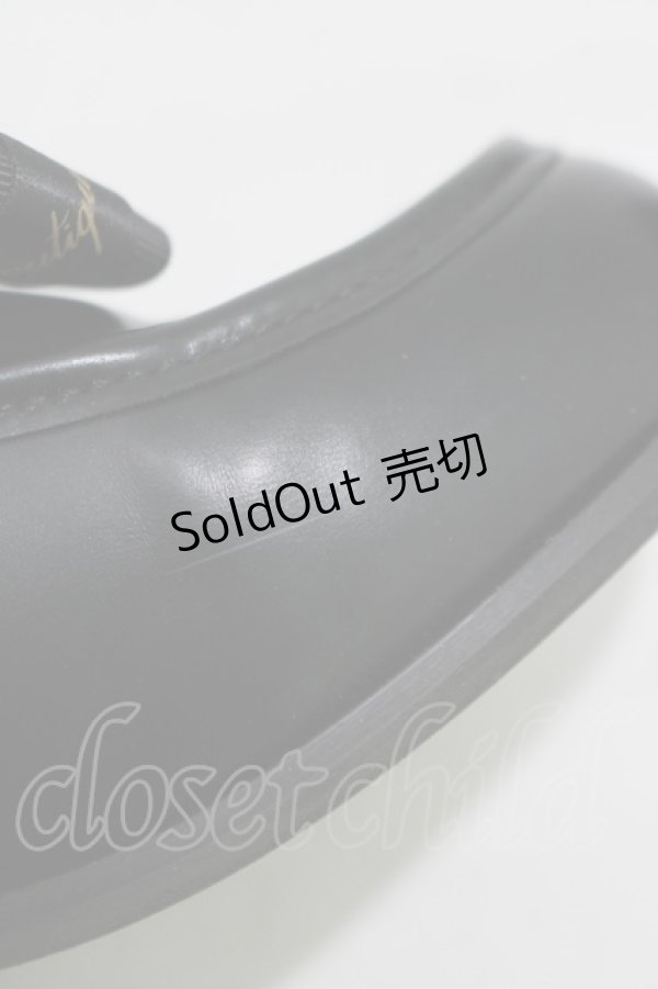 画像6: Amavel / 喫茶アマベルのショコラトリーローヒールローファーパンプス S/22.5-23cm ブラック H-25-12-13-1077-CA-SH-NS-ZH (6)