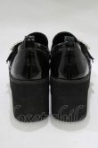 画像3: Bubbles / ダブルベルトローファー 36/22.5cm〜23.0cm ブラック/エナメル H-25-12-13-1078-CA-SH-NS-ZH (3)