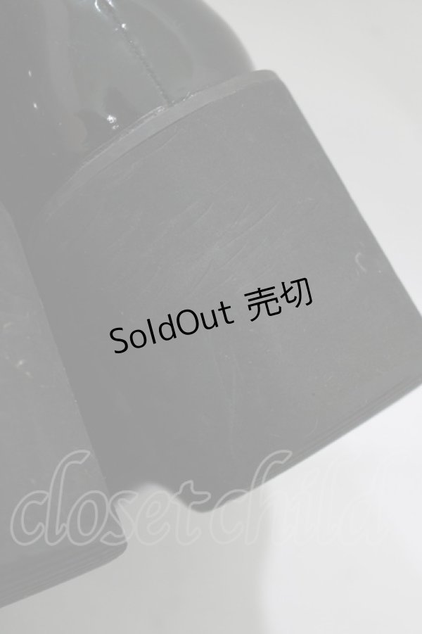 画像5: Bubbles / ダブルベルトローファー 36/22.5cm〜23.0cm ブラック/エナメル H-25-12-13-1078-CA-SH-NS-ZH (5)