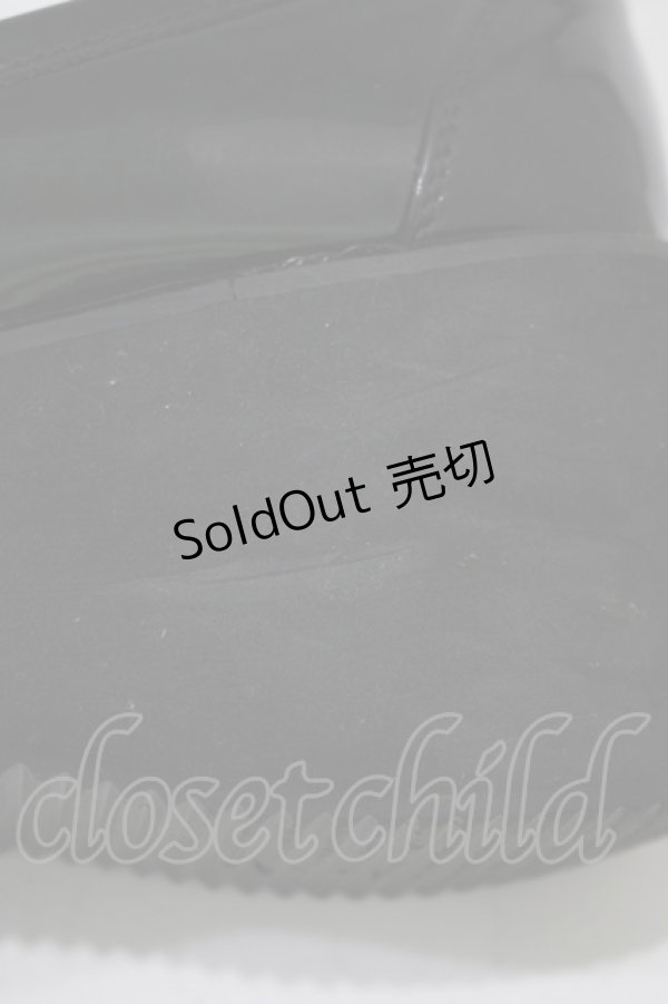 画像6: Bubbles / ダブルベルトローファー 36/22.5cm〜23.0cm ブラック/エナメル H-25-12-13-1078-CA-SH-NS-ZH (6)