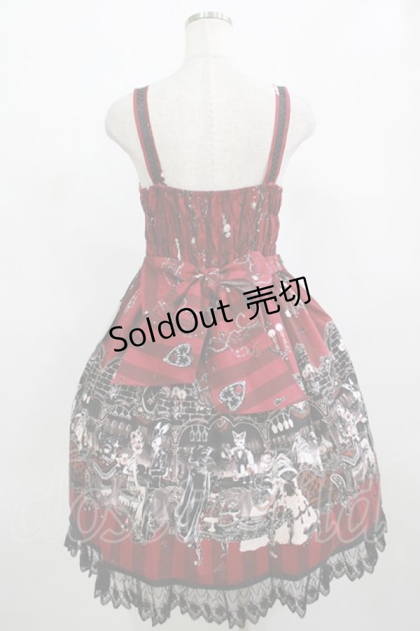 画像3: ALICE and the PIRATES / Rosy night’s Masquerade柄ジャンパースカートII Free ボルドー H-25-12-13-1001-PA-OP-NS-ZH (3)