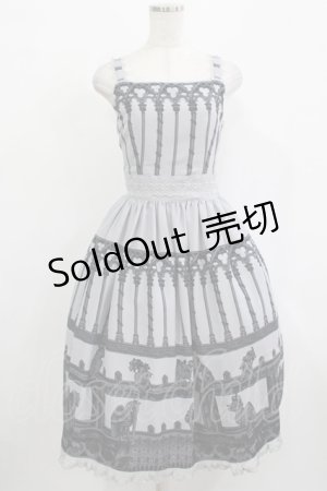 画像: Innocent World / ノートルダムのガーゴイルウエストレースワンピース M/108cm丈 グレー H-25-12-13-1007-IW-OP-NS-ZH