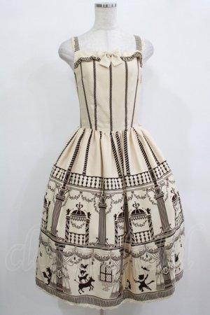 画像: Innocent World / マリオネットシアターフリルジャンパースカート M/108cm丈 カフェオレ H-25-12-13-1009-IW-OP-NS-ZH