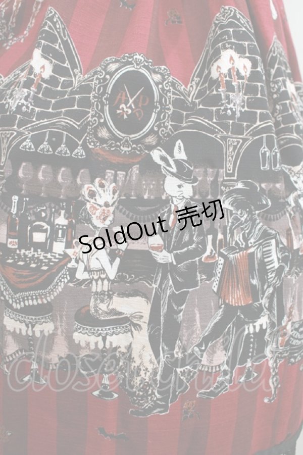 画像4: ALICE and the PIRATES / Rosy night’s Masquerade柄ジャンパースカートII Free ボルドー H-25-12-13-1001-PA-OP-NS-ZH (4)