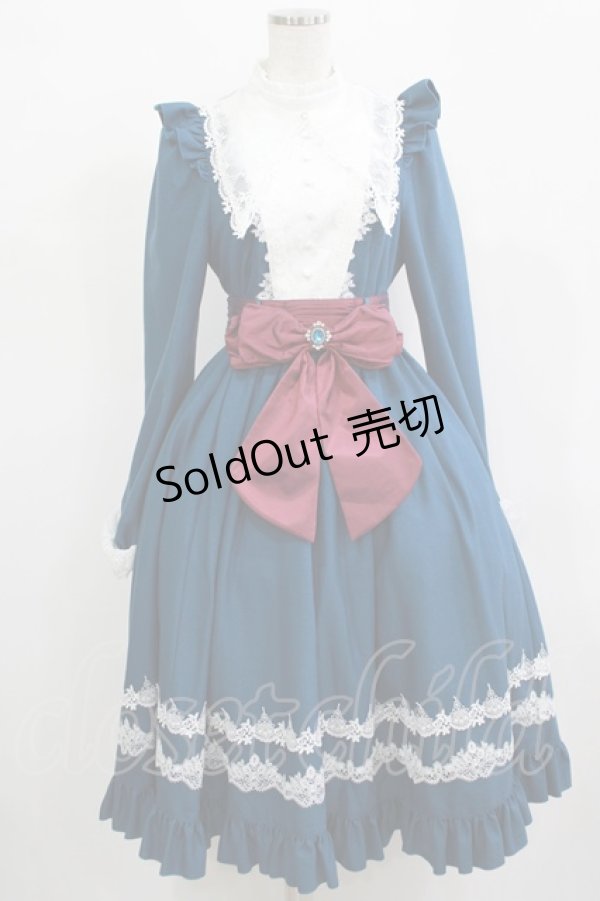 画像1: Hoshibako Works / Hoshibako Works×Midori Fukasawa Collaborationドレス S ブルー H-25-12-13-1011-LO-OP-NS-ZH (1)