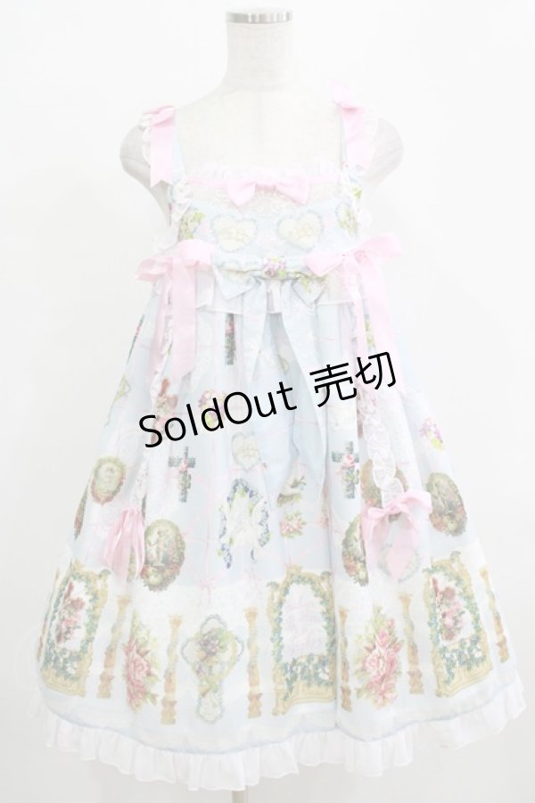 画像1: BABY,THE STARS SHINE BRIGHT / Effeuiller la Marguerite〜乙女の恋心のゆくえ〜柄ベビードールジャンパースカート Free サックス H-25-12-13-1002-BA-OP-NS-ZH (1)