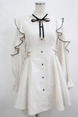 画像: Rojita / ハートチャーム肩透かしラッフルワンピース Free  H-25-12-13-1024-LO-OP-NS-ZH