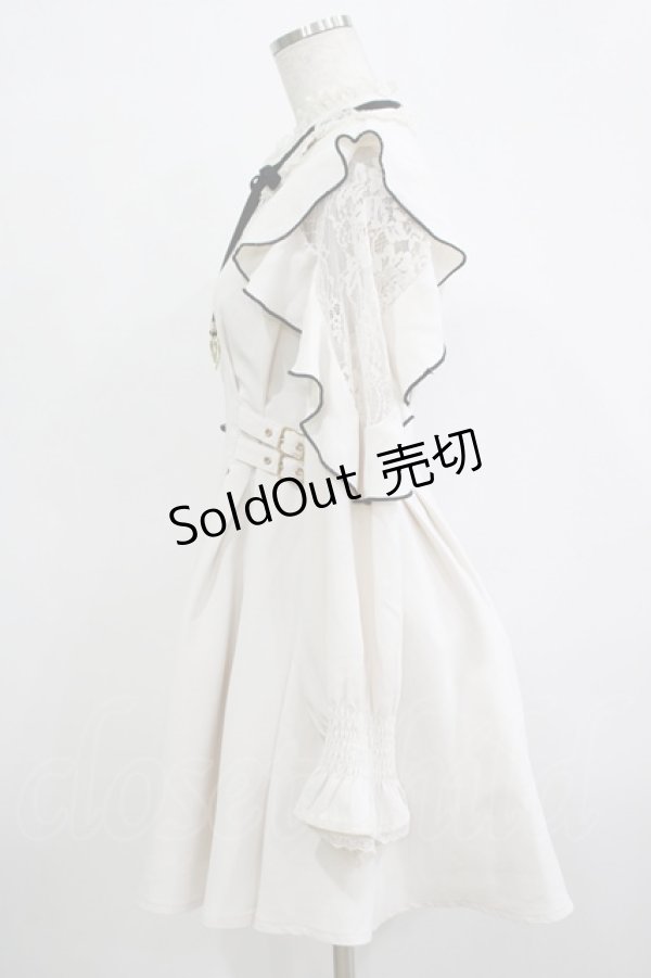 画像2: Rojita / ハートチャーム肩透かしラッフルワンピース Free  H-25-12-13-1024-LO-OP-NS-ZH (2)