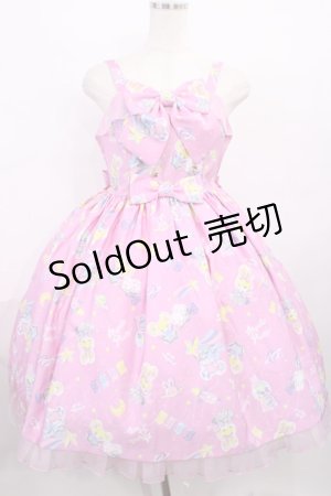 画像: Angelic Pretty / SPACE TOYSジャンパースカートSet Free ピンク H-25-12-14-001-AP-OP-NS-ZH