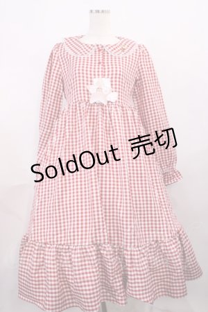 画像: FLC / 星名桜子/ギンガムチェックワンピース M レッド H-25-12-14-004-LO-OP-NS-ZH