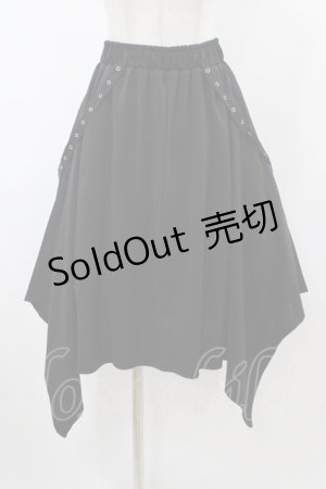 画像: Drug Honey / イレギュラースカート  ブラック H-25-12-14-1031-PU-SK-KB-ZH