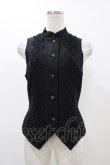 画像1: MIHO MATSUDA / スタンドカラーベスト  ブラック H-25-12-14-1034-GO-TO-KB-ZH (1)
