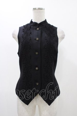 画像: MIHO MATSUDA / スタンドカラーベスト  ブラック H-25-12-14-1034-GO-TO-KB-ZH