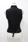 画像2: MIHO MATSUDA / スタンドカラーベスト  ブラック H-25-12-14-1034-GO-TO-KB-ZH (2)