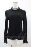 画像1: Jane Marple / ウルティマフライスドイリーレーストリムプルオーバー  ブラック H-25-12-14-1036-JM-TO-KB-ZH (1)