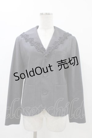 画像: Jane Marple / Clear twillマリンカラージャケット  グレー H-25-12-14-1037-JM-JA-KB-ZH