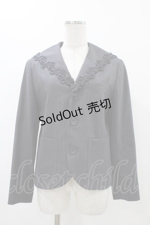 画像1: Jane Marple / Clear twillマリンカラージャケット  グレー H-25-12-14-1037-JM-JA-KB-ZH (1)