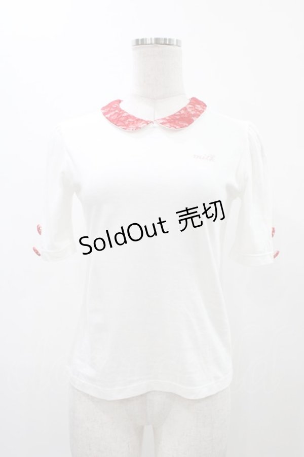 画像1: MILK / ホイップTops  オフ×レッド H-25-12-14-1038-ML-TO-KB-ZT1216J (1)