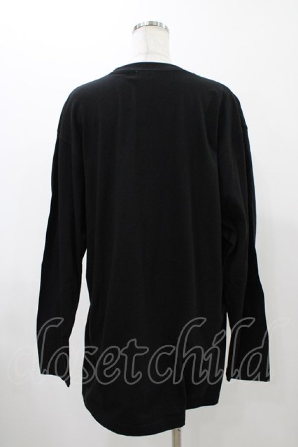 画像2: NieR CLOTHING / ONE君ポイントロングカットソー  黒 H-25-12-14-1047-PU-TO-KB-ZH (2)