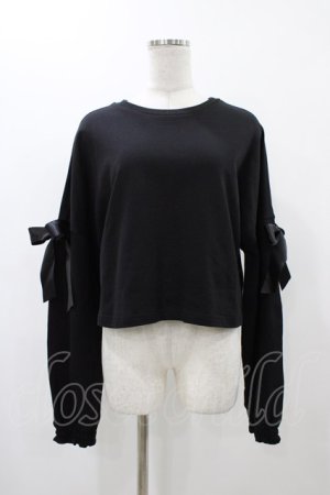 画像: KILL STAR / Ray Crop Sweater XXL ブラック H-25-12-14-1049-SL-TO-KB-ZH