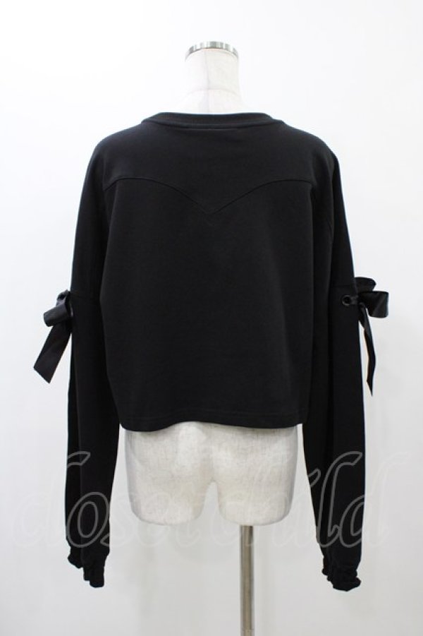 画像2: KILL STAR / Ray Crop Sweater XXL ブラック H-25-12-14-1049-SL-TO-KB-ZH (2)