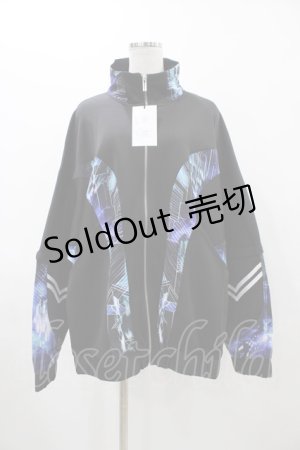 画像: ililil / 『外せ、壊せ、再構築せよ。―コード：Z.I.P』トラックジャケット  ブラック H-25-12-14-1052-PU-TO-KB-ZH