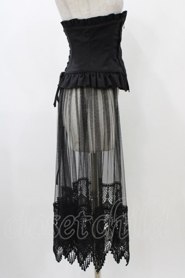 画像3: Sheglit / "Cynthia"チュールコルセット  ブラック H-25-12-14-1006-EL-ZA-KB-ZH (3)