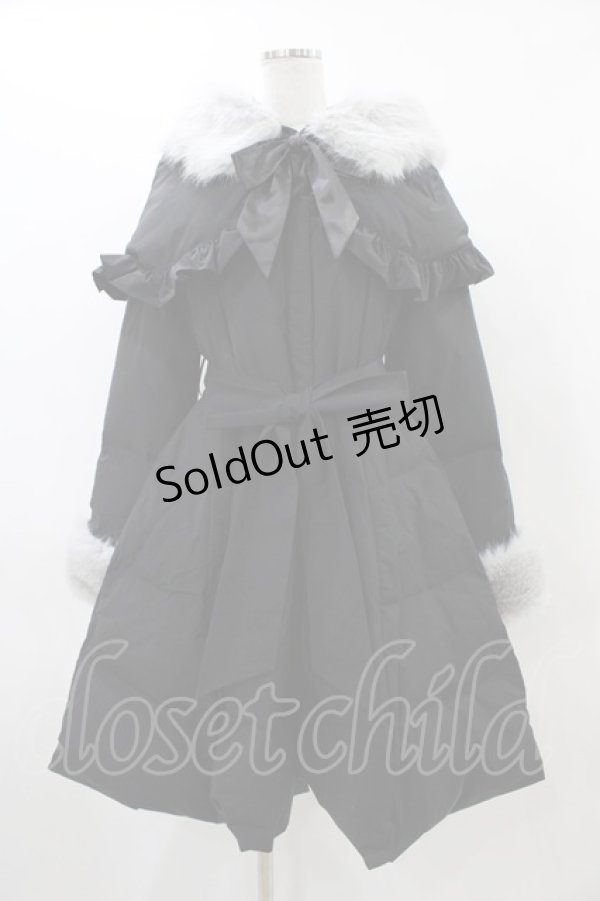 画像1: BAROQUE / Marshmallow Puffダッフルフリルコート L ブラック H-25-12-14-1016-EL-CO-KB-ZH (1)