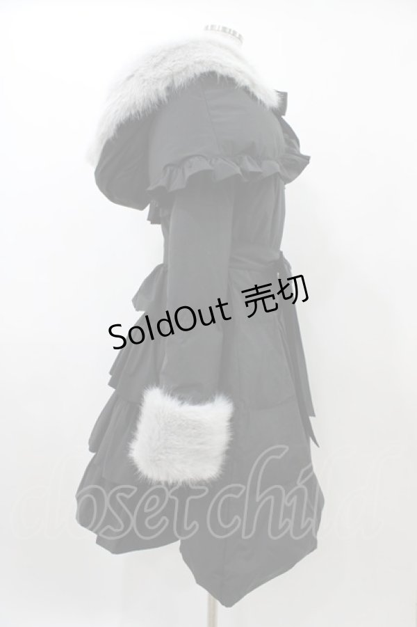 画像3: BAROQUE / Marshmallow Puffダッフルフリルコート L ブラック H-25-12-14-1016-EL-CO-KB-ZH (3)