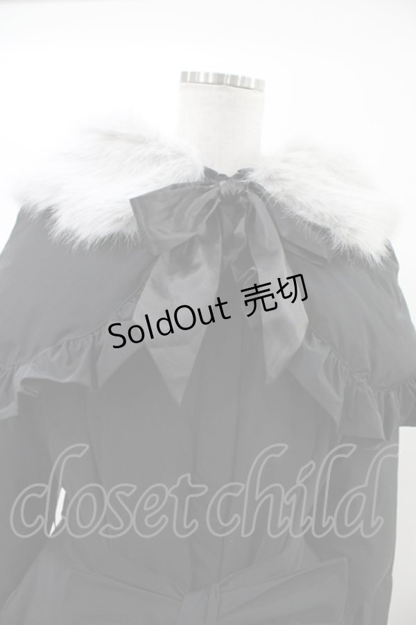 画像4: BAROQUE / Marshmallow Puffダッフルフリルコート L ブラック H-25-12-14-1016-EL-CO-KB-ZH (4)
