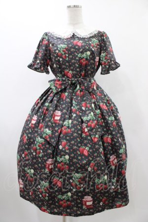 画像: Melody BasKet / Strawberry jam丸襟ワンピース M ブラック H-25-12-14-1021-LO-OP-KB-ZH