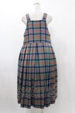 画像2: Jane Marple / タータンチェックタブリエドレス  ブリック H-25-12-14-1025-JM-OP-KB-ZH (2)
