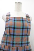 画像4: Jane Marple / タータンチェックタブリエドレス  ブリック H-25-12-14-1025-JM-OP-KB-ZH (4)