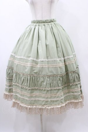 画像: PrivateSquare. / 『an[TEA]que』マキシ丈スカート M グリーン H-25-12-14-1026-LO-SK-KB-ZH