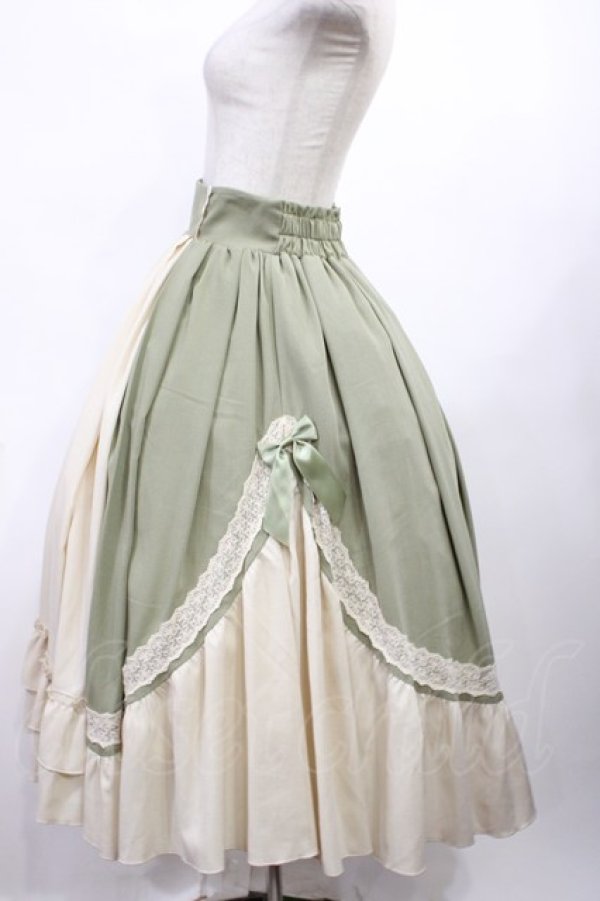 画像2: axes femme kawaii / マリアンヌスカート M グリーン H-25-12-14-010-AX-SK-NS-ZH (2)