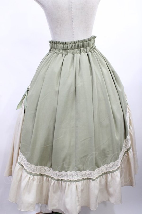 画像3: axes femme kawaii / マリアンヌスカート M グリーン H-25-12-14-010-AX-SK-NS-ZH (3)