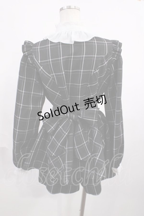 画像2: Secret Honey / アクセサリーリボン付きセットアップ Free ブラック H-25-12-14-020-CA-OP-NS-ZH (2)