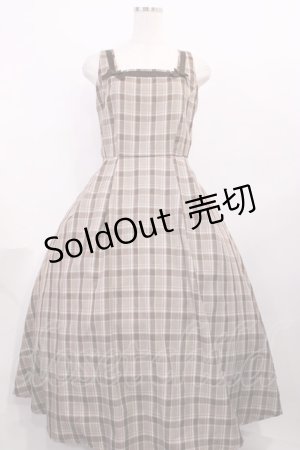 画像: m petit by misako / AMCHKスクエアネックジャンパースカート M ブラウン H-25-12-14-002-LO-OP-NS-ZH