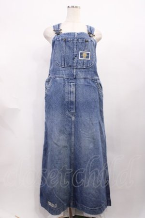 画像: PINK HOUSE / ワッペンデニムジャンパースカート FREE ブルー H-25-12-14-022-LO-OP-NS-ZH