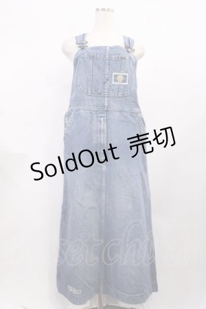 画像: PINK HOUSE / ワッペンデニムジャンパースカート FREE ブルー H-25-12-14-022-LO-OP-NS-ZH