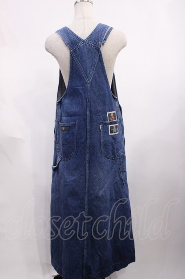 画像2: PINK HOUSE / ワッペンデニムジャンパースカート FREE ブルー H-25-12-14-022-LO-OP-NS-ZH (2)