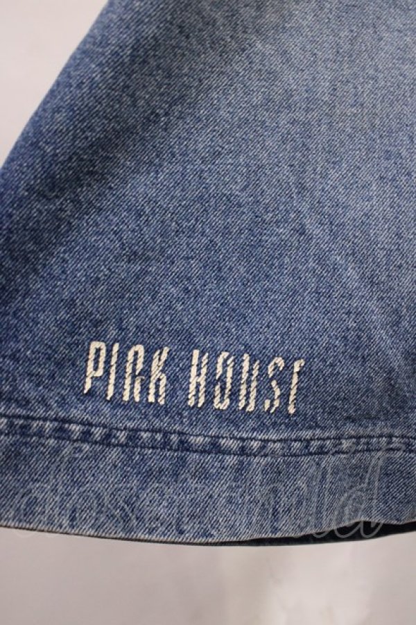 画像3: PINK HOUSE / ワッペンデニムジャンパースカート FREE ブルー H-25-12-14-022-LO-OP-NS-ZH (3)