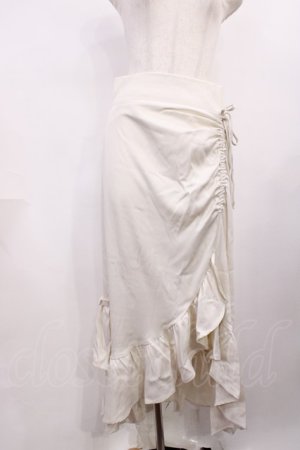 画像: DearMyLoveRose / ドロストアシメフリルマーメイトスカート LL オフ H-25-12-14-023-EL-SK-NS-ZH