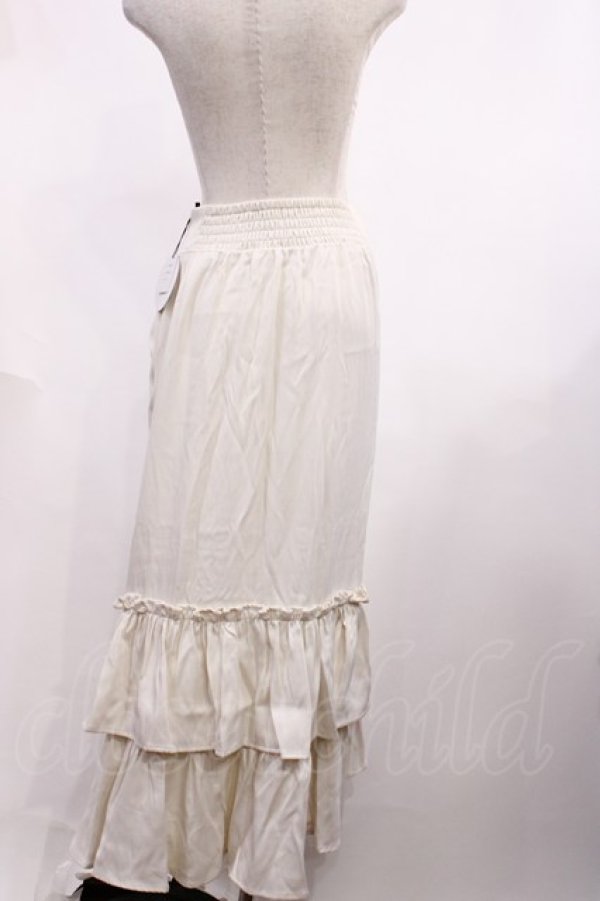 画像2: DearMyLoveRose / ドロストアシメフリルマーメイトスカート LL オフ H-25-12-14-023-EL-SK-NS-ZH (2)