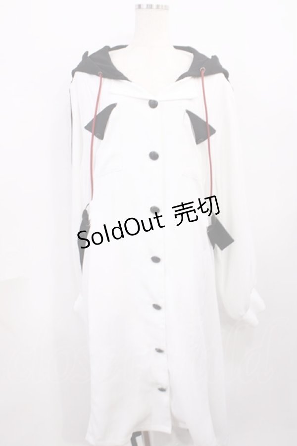 画像1: IRO+IRO / 阿吽の狐特攻服風フードジャケット Free オフ H-25-12-14-031-LO-JA-NS-ZH (1)