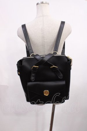 画像: m petit by misako / AMリュック  ブラック H-25-12-14-032-LO-BG-NS-ZH