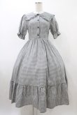 画像1: m petit by misako / AM*ギンガムCHKワンピース S グレー H-25-12-16-1035-LO-OP-NS-ZH (1)