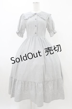 画像: m petit by misako / AM*ギンガムCHKワンピース S グレー H-25-12-16-1035-LO-OP-NS-ZH